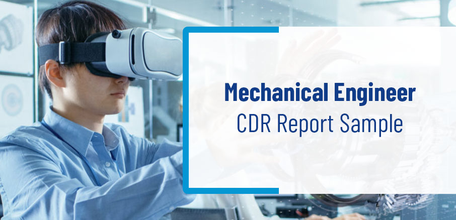 Mechanical Engineer Cdr Report Sample Cdrwritingexpert