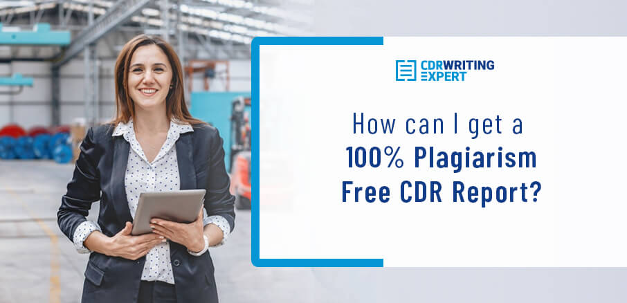 How can I get a 100% plagiarism free CDR report