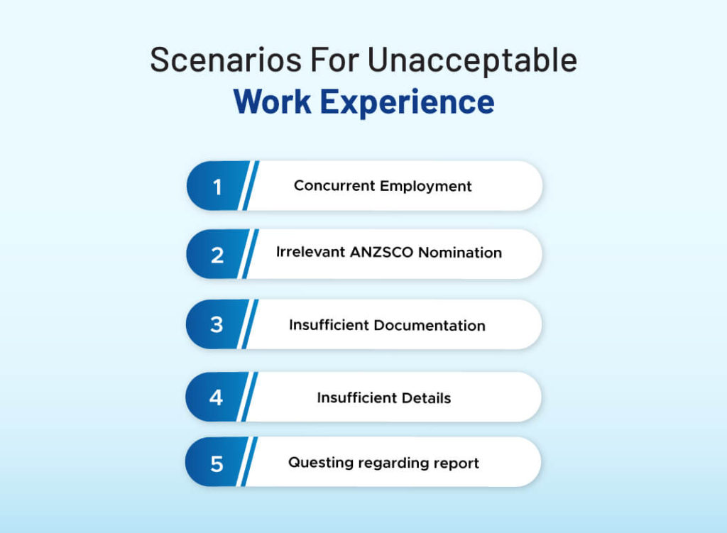 scenarios-for-unacceptable-work-experience